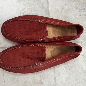 Burnt orange loafers